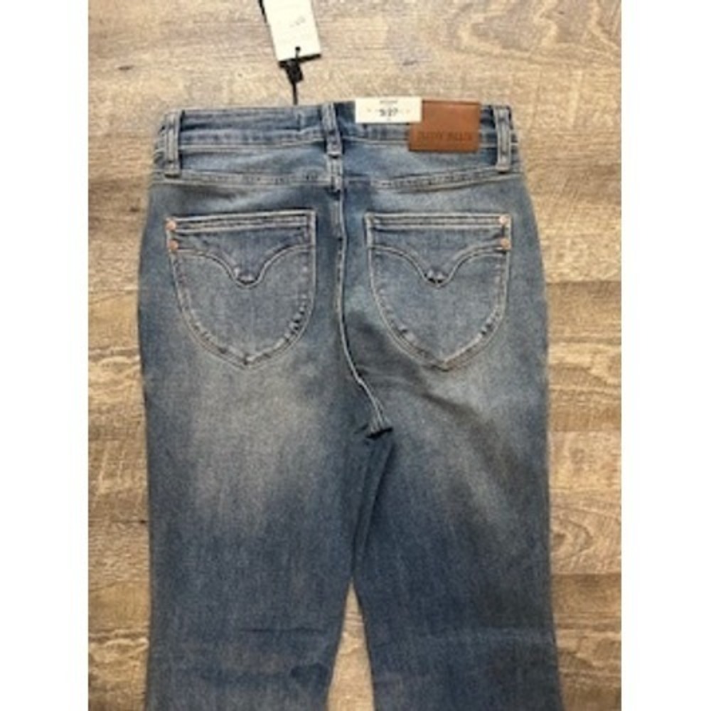 Judy Blue Midrise Flare Jeans Womens Medium Wash Denim Bell Bottoms Trendy - Picture 3 of 4